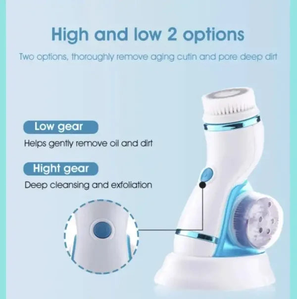 Cnaier 4 In 1 Electric Cleanser | Facial Cleansing Brush & Massager