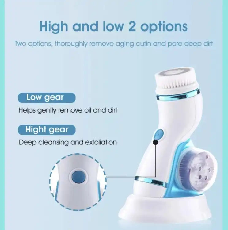 Cnaier 4 In 1 Electric Cleanser | Facial Cleansing Brush & Massager