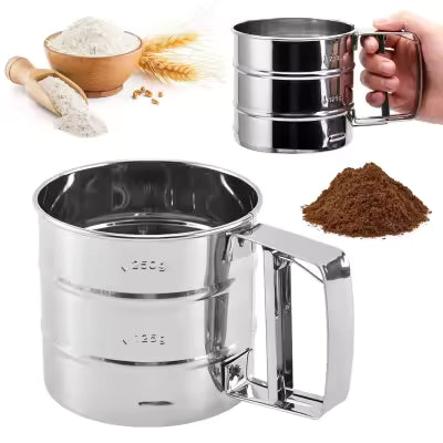 Flour Sifter, Stainless Steel Sifter For Baking