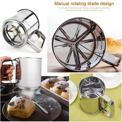 Flour Sifter, Stainless Steel Sifter For Baking