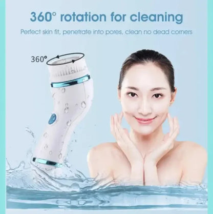 Cnaier 4 In 1 Electric Cleanser | Facial Cleansing Brush & Massager