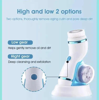 Cnaier 4 In 1 Electric Cleanser | Facial Cleansing Brush & Massager
