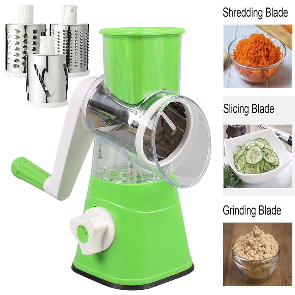 Tabletop Drum Grater | Manual Vegetable Cutter Slicer & Grater